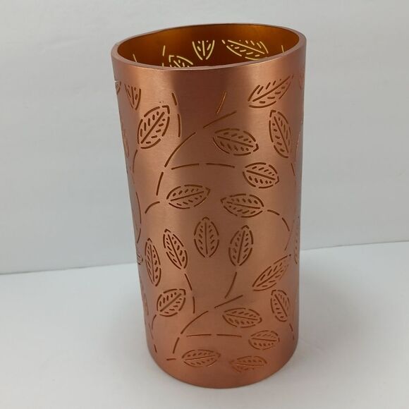 Scentsy Prosper Diffuser Shade Only, Copper Leaf Design, New/EUC - Picture 3 of 7